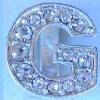 "G" Rhinestone Charm